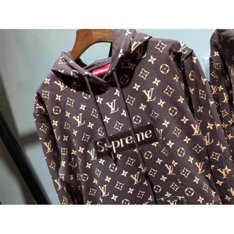 hoodie supreme black louis vuitton price|Louis Vuitton supreme red hoodie.